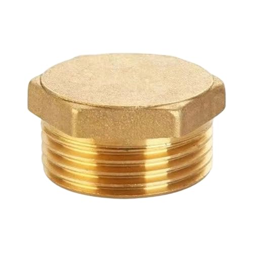 FANSHINUO Sechskant-Endkappen, Messing, Rohrstopfen, Verbindungsstück, Außengewinde, Kupplung, Rohr, Sanitär, Fitting, Adapter, langlebig FANSHINUO Sechskant-Endkappen, Messing, Rohrstopfen, Verbindungsstück, Außengewinde, Kupplung, Rohr, Sanitär, Fitting, Adapter, langlebig von FANSHINUO