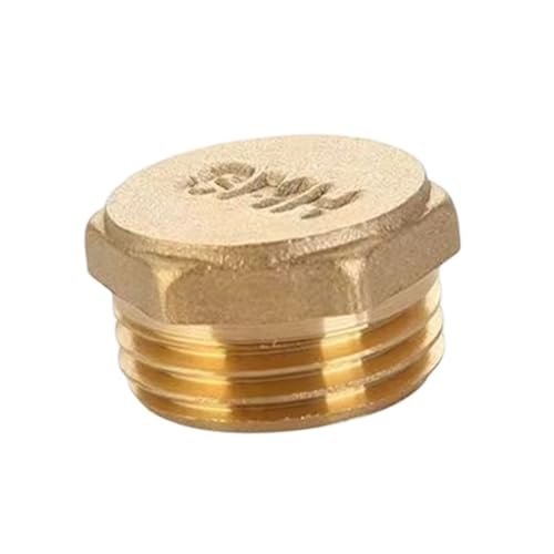 FANSHINUO Sechskant-Endkappen, Messing, Rohrstopfen, Verbindungsstück, Außengewinde, Kupplung, Rohr, Sanitär, Fitting, Adapter, langlebig FANSHINUO Sechskant-Endkappen, Messing, Rohrstopfen, Verbindungsstück, Außengewinde, Kupplung, Rohr, Sanitär, Fitting, Adapter, langlebig von FANSHINUO