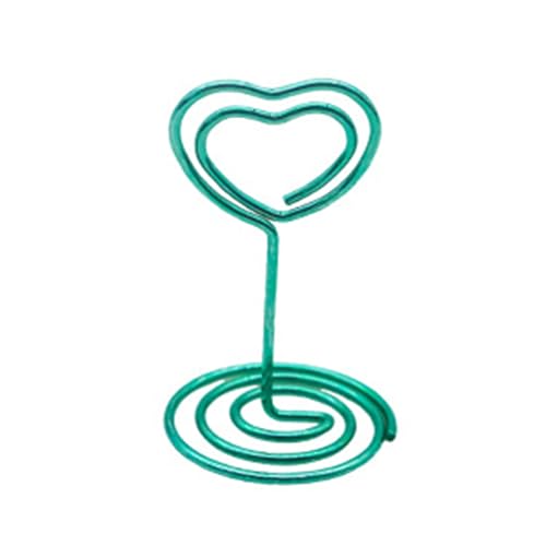 Tischnummernhalter, Eisendraht, Tischkartenhalter, Namenskartenständer, Bild, Memos, Clip für Hochzeit, Geburtstag, Party, Tischdekoration, 10 Stück von FANSHINUO