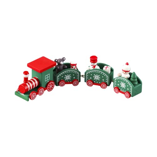 Weihnachtszug-Set aus Holz, handbemalt, sichere Dekorationen, traditionelles Weihnachtsfeierzubehör für Kinder, Haustier-Urlaubsdisplay Weihnachtszug-Set aus Holz, handbemalt, sichere Dekorationen, traditionelles Weihnachtsfeierzubehör für Kinder, Haustier-Urlaubsdisplay von FANSHINUO