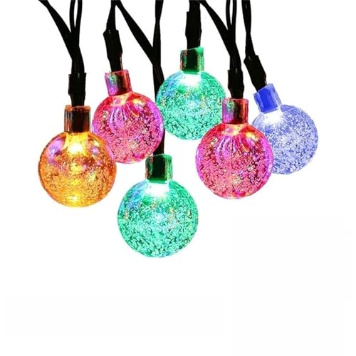 FANSU 18mm Lichterkette USB, Lichterketten 8 Modi Gartenbeleuchtung, Lichterkette Außen/Innen mit Fernbedienung und Timing-Funktion, Fairy Lights Garten Hochzeits Party Deko (Bunt,3m/20LED) von FANSU