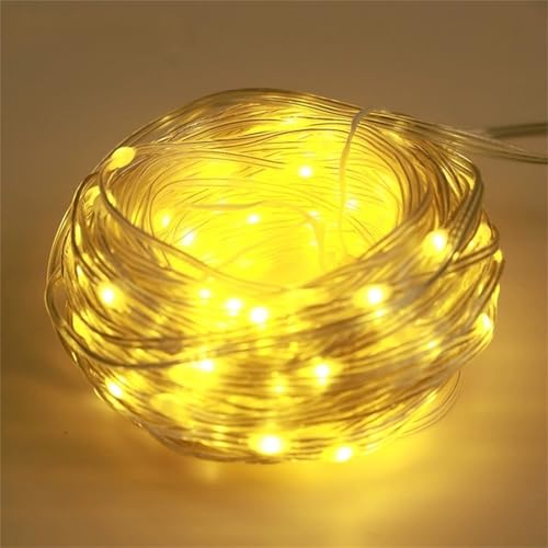 FANSU Bunt Lichterkette USB, Lichterketten 8 Modi Gartenbeleuchtung, Lichterkette Außen/Innen mit Fernbedienung und Timing-Funktion, Fairy Lights Garten Hochzeits Party Deko (Warmweiß,22m/200LED) von FANSU