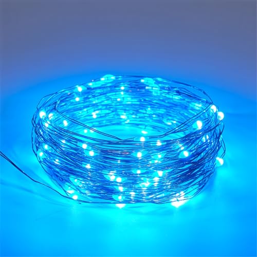 FANSU LED Solarlampen für Außen, 8 Modi Solar Lichterkette Aussen, Lichterkette Außen, Solarlampen Garten für Schlafzimmer, Hochzeit, Party, Garten, Balkon Deko (Blau,22M/200LED) von FANSU