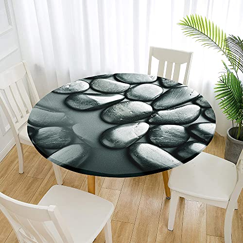 FANSU Runde Tischdecke Garten Abwaschbar, 3D Blume Motiv Serie Polyester Fleckschutz Tischdecken Größe wählbar für Gartentisch, Outdoor in Kiche, Haushalt & Wohnen (Schwarzer Fels,Durchmesser 100cm) FANSU Runde Tischdecke Garten Abwaschbar, 3D Blume Motiv Serie Polyester Fleckschutz Tischdecken Größe wählbar für Gartentisch, Outdoor in Kiche, Haushalt & Wohnen (Schwarzer Fels,Durchmesser 100cm) von FANSU