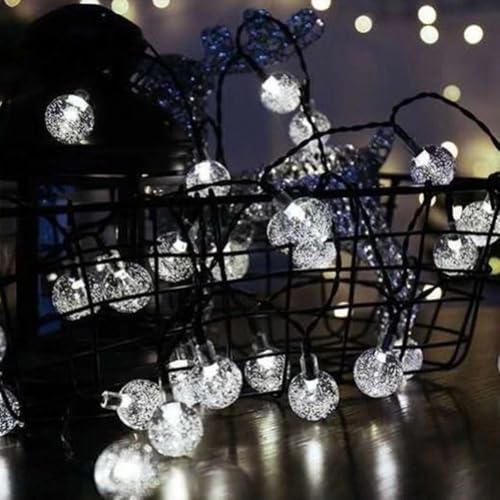 FANSU Solar Lichterkette Aussen, Lichterkette Außen Solar Wasserdicht, 8 Modi, Solarlichterkette Outdoor Wetterfest für Balkon Garten Pavillon Terrasse Vorzelt (1,7 cm weiß,22m 200LED) von FANSU