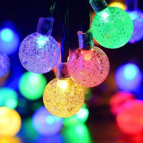 FANSU Solar Lichterkette Aussen, Lichterkette Außen Solar Wasserdicht, 8 Modi, Solarlichterkette Outdoor Wetterfest für Balkon Garten Pavillon Terrasse Vorzelt (2,4 cm farbig,22m 200LED) von FANSU
