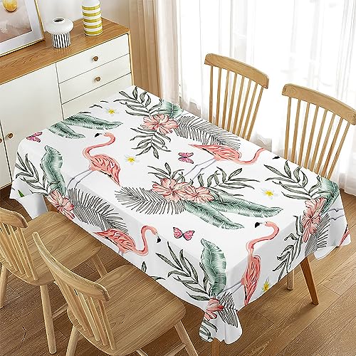 FANSU Tischdecke Tischwäsche, 3D Flamingo Rechteckige Tischtuch Draussen Küchentischabdeckung für Garten Küche Outdoor Dekoration (90x90cm,Schmetterling) von FANSU