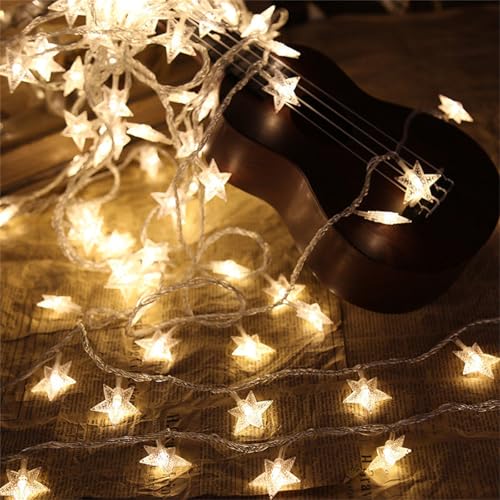FANSU Warmweiß und Bunt Lichterkette USB, Lichterketten 8 Modi Gartenbeleuchtung, Lichterkette Außen/Innen mit Fernbedienung, Fairy Lights Garten Balkon Hochzeits Party Deko (Warmweiß,10m/80LED) von FANSU