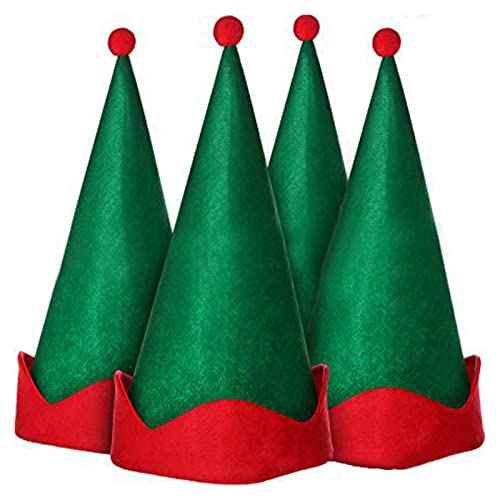 FANSWAN Grüne Weihnachtsmütze Nikolausmütze Mütze Spitzhut für Erwachsene Kinder Weihnachten Dress Up Party FANSWAN Grüne Weihnachtsmütze Nikolausmütze Mütze Spitzhut für Erwachsene Kinder Weihnachten Dress Up Party von FANSWAN