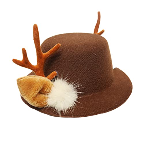 FANSWAN Modischer Hut für Geweih, Beeren, Schleife, Dekoration, Fischerhut für Hochzeit, Weihnachten, Party, Versammlung FANSWAN Modischer Hut für Geweih, Beeren, Schleife, Dekoration, Fischerhut für Hochzeit, Weihnachten, Party, Versammlung von FANSWAN