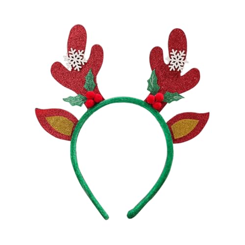 FANSWAN Weihnachtsdekoration, Brillenrahmen, Geweih, Stirnband, Neujahrsgeschenk, Kopfschmuck, Frohe Weihnachten Ornament von FANSWAN