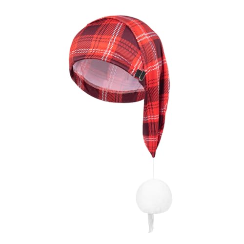 FANSWAN Weihnachtsmütze, dicke und weiße pelzige Pompons für Weihnachtsfeiern, Verkleidungen, Cosplay, mehrfarbig FANSWAN Weihnachtsmütze, dicke und weiße pelzige Pompons für Weihnachtsfeiern, Verkleidungen, Cosplay, mehrfarbig von FANSWAN