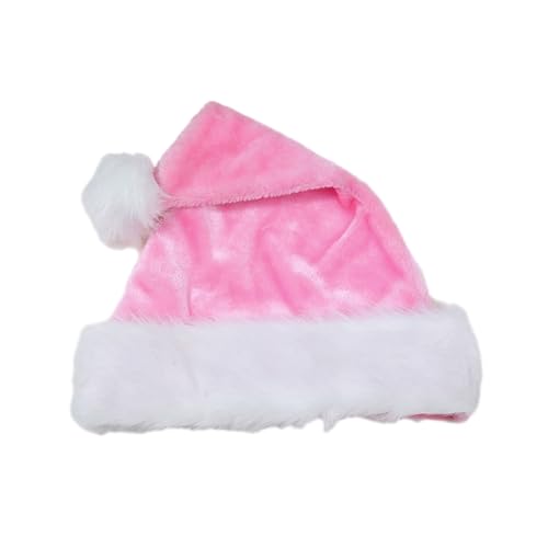 FANSWAN Weihnachtsmütze, dicker Plüsch und weiße pelzige Krempe, für Weihnachtsfeiern, Verkleidungen, Cosplay, mehrfarbig FANSWAN Weihnachtsmütze, dicker Plüsch und weiße pelzige Krempe, für Weihnachtsfeiern, Verkleidungen, Cosplay, mehrfarbig von FANSWAN