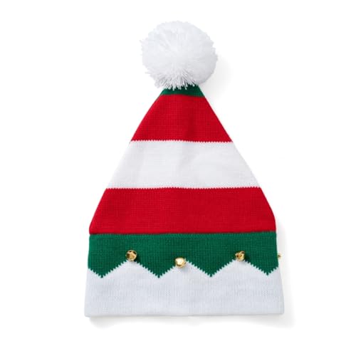 FANSWAN Weihnachtsmütze, gestreifte Weihnachtsmannmütze, Plüschmütze für Weihnachten und Feiertagsparty-Requisiten FANSWAN Weihnachtsmütze, gestreifte Weihnachtsmannmütze, Plüschmütze für Weihnachten und Feiertagsparty-Requisiten von FANSWAN
