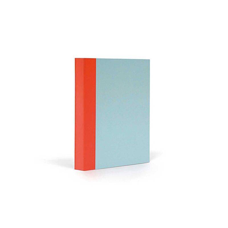 Notizbuch A6 liniert skyblue-warmred von FANTASTICPAPER