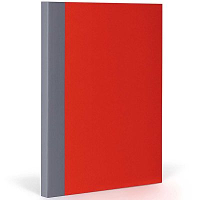 Notizbuch XL kariert cherry-grey von FANTASTICPAPER