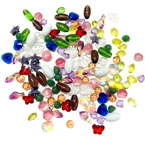 FAPUMOE Glasperlen zur Schmuckherstellung, verschiedene Formen und Farben, lose Perlen für die meisten großen Charm-Armbänder, 100 Stück FAPUMOE Glasperlen zur Schmuckherstellung, verschiedene Formen und Farben, lose Perlen für die meisten großen Charm-Armbänder, 100 Stück von FAPUMOE