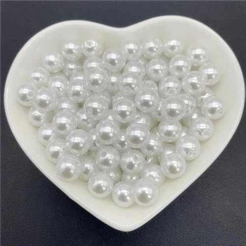 0,4 cm - 20 mm Acryl-Abstandshalterperlen, Kunstperlen, runde Perlen, lose Perlen zur Schmuckherstellung, DIY-Kleidung, Schmuckzubehör, Weiß, 1,4 cm, 20 Stück 0,4 cm - 20 mm Acryl-Abstandshalterperlen, Kunstperlen, runde Perlen, lose Perlen zur Schmuckherstellung, DIY-Kleidung, Schmuckzubehör, Weiß, 1,4 cm, 20 Stück von FAQIMORAX