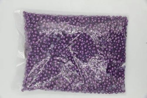 1,5 mm ~ 1,4 cm, 24 Farben, flache Rückseite, runde Perlen, Kunstperlen-Amethyst-5 mm, 5000 Stück von FAQIMORAX