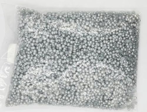 1,5 mm ~ 1,4 cm, 24 Farben, flache Rückseite, runde Perlen, Kunstperlen-Kaffee-5 mm, 5000 Stück von FAQIMORAX