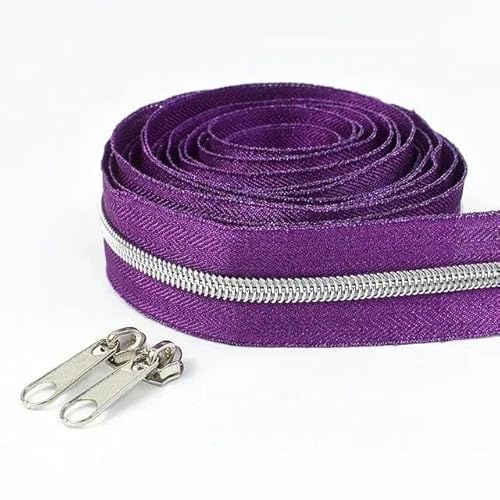 1–10 Meter 5# Nylon-Reißverschlüsse zum Nähen von Reißverschlussschiebern, Kleidungsreißverschlüssen, Reparatur, Nähzubehör, KY273, Rosérot, Silber, Nr. 5, 3 Meter, 3-teilige Schieber 1–10 Meter 5# Nylon-Reißverschlüsse zum Nähen von Reißverschlussschiebern, Kleidungsreißverschlüssen, Reparatur, Nähzubehör, KY273, Rosérot, Silber, Nr. 5, 3 Meter, 3-teilige Schieber von FAQIMORAX