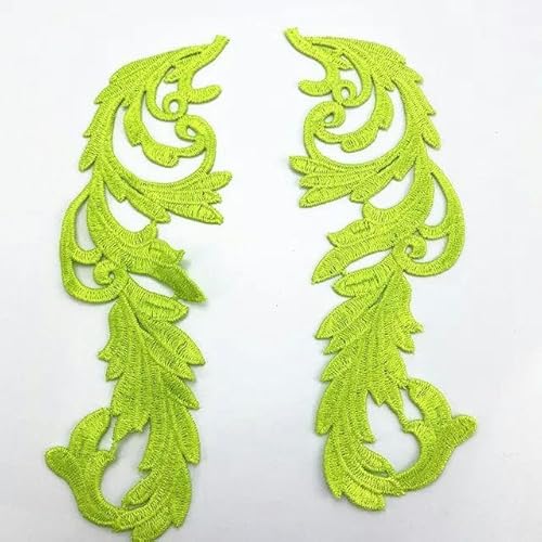 1 Paar Gold-Silber-Spitze Stickerei Applikation Zubehör DIY-Fluo Grün-1 Paar 1 Paar Gold-Silber-Spitze Stickerei Applikation Zubehör DIY-Fluo Grün-1 Paar von FAQIMORAX