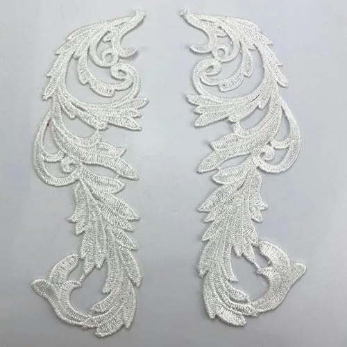 1 Paar Gold Silber Stickerei Applikation Zubehör DIY Kragen Spitze Patch-weiß-1 Paar 1 Paar Gold Silber Stickerei Applikation Zubehör DIY Kragen Spitze Patch-weiß-1 Paar von FAQIMORAX