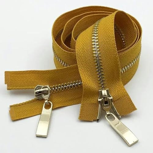 1 Stück 80/100/120 cm Auto Lock Metallreißverschluss Doppelschieber-Reißverschlüsse für Mantelreparatur DIY-Kleidung Nähzubehör-Goldgelbgold-5#-80cm 1 Stück 80/100/120 cm Auto Lock Metallreißverschluss Doppelschieber-Reißverschlüsse für Mantelreparatur DIY-Kleidung Nähzubehör-Goldgelbgold-5#-80cm von FAQIMORAX