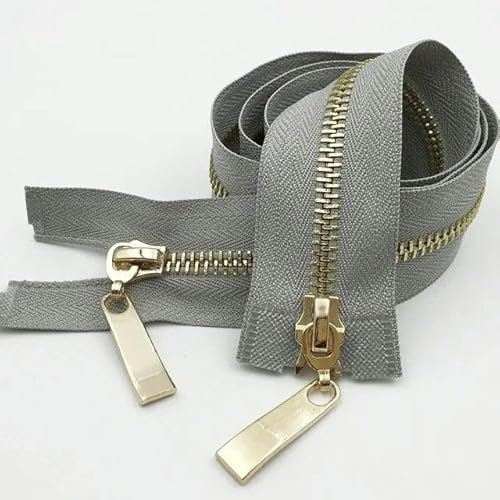 1 Stück 80/100/120 cm Auto Lock Metallreißverschluss Doppelschieber-Reißverschlüsse für Mantelreparatur DIY-Kleidung Nähzubehör-Graugold-5#-80cm 1 Stück 80/100/120 cm Auto Lock Metallreißverschluss Doppelschieber-Reißverschlüsse für Mantelreparatur DIY-Kleidung Nähzubehör-Graugold-5#-80cm von FAQIMORAX