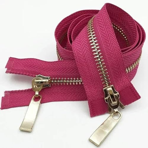 1 Stück 80/100/120 cm Auto Lock Metallreißverschluss Doppelschieber-Reißverschlüsse für Mantelreparatur DIY-Kleidung Nähzubehör-Roségold-5#-100cm 1 Stück 80/100/120 cm Auto Lock Metallreißverschluss Doppelschieber-Reißverschlüsse für Mantelreparatur DIY-Kleidung Nähzubehör-Roségold-5#-100cm von FAQIMORAX
