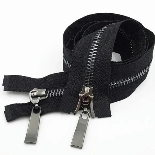 1 Stück 80/100/120 cm Auto Lock Metallreißverschluss Doppelschieber-Reißverschlüsse für Mantelreparatur DIY-Kleidung Nähzubehör-schwarzschwarz-5#-100cm 1 Stück 80/100/120 cm Auto Lock Metallreißverschluss Doppelschieber-Reißverschlüsse für Mantelreparatur DIY-Kleidung Nähzubehör-schwarzschwarz-5#-100cm von FAQIMORAX