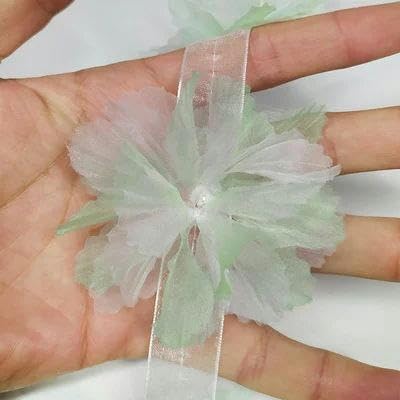 10 Stück Organza-Spitzenbesatz mit Farbverlauf, Applikation zum Selbermachen, Haarnadel, Kleid, Kleidung, Patch, Kopfschmuck, Heimvorhang, Dekorieren, C, Hellgrün, 10 Stück 10 Stück Organza-Spitzenbesatz mit Farbverlauf, Applikation zum Selbermachen, Haarnadel, Kleid, Kleidung, Patch, Kopfschmuck, Heimvorhang, Dekorieren, C, Hellgrün, 10 Stück von FAQIMORAX