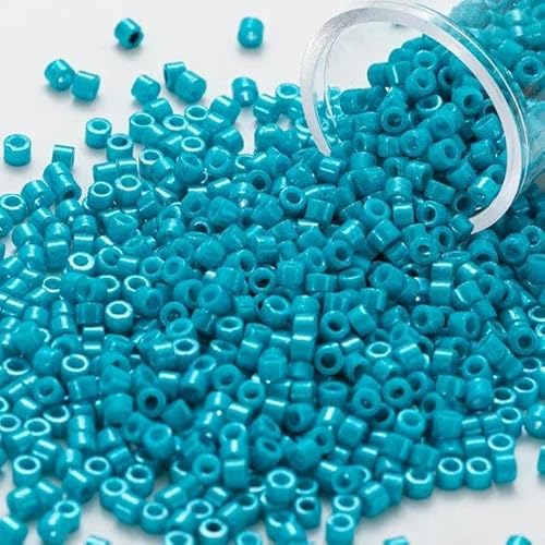 1200 Stück runde Glasperlen, undurchsichtig, Regenbogen, 2 mm, moderne Stickerei, DIY-Zubehör-2133_a-1200 Stück-Tube von FAQIMORAX