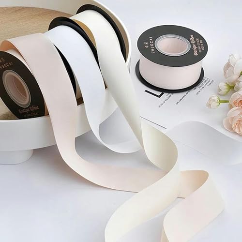 18 m / Rolle, 40 mm, mattes Schleifenband, Dekoration, Stoff, Blumenstrauß, Verpackung, 40 mm, pfirsichrosa, mattes Band 18 m / Rolle, 40 mm, mattes Schleifenband, Dekoration, Stoff, Blumenstrauß, Verpackung, 40 mm, pfirsichrosa, mattes Band von FAQIMORAX