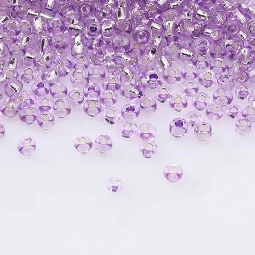 2/3/0,4 cm silberbeschichtete Glasperlen 11/0 DIY-Glasperlen für Stickaufnäher, Kleidungsstücke, Zubehör-17-2 mm, 900 Stück 2/3/0,4 cm silberbeschichtete Glasperlen 11/0 DIY-Glasperlen für Stickaufnäher, Kleidungsstücke, Zubehör-17-2 mm, 900 Stück von FAQIMORAX