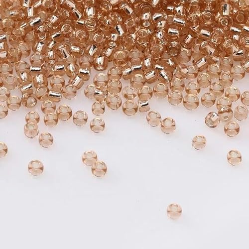 2/3/0,4 cm silberbeschichtete Glasperlen 11/0 DIY-Glasperlen für Stickflicken, Kleidungsstücke, Zubehör-6–2 mm, 900 Stück 2/3/0,4 cm silberbeschichtete Glasperlen 11/0 DIY-Glasperlen für Stickflicken, Kleidungsstücke, Zubehör-6–2 mm, 900 Stück von FAQIMORAX