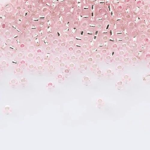 2/3/0,4 cm silberbeschichtete Glasperlen 11/0 DIY-Glasperlen für Stickflicken, Kleidungsstücke, Zubehör-7–2 mm, 900 Stück 2/3/0,4 cm silberbeschichtete Glasperlen 11/0 DIY-Glasperlen für Stickflicken, Kleidungsstücke, Zubehör-7–2 mm, 900 Stück von FAQIMORAX