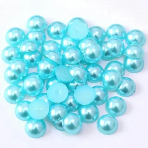 2–1,4 cm runde Acryl-Imitation, flache Rückseite, Perlen, DIY-Dekoration, Nagelkunst, Schmuckzubehör, Seeblau, 6 mm, 500 Stück 2–1,4 cm runde Acryl-Imitation, flache Rückseite, Perlen, DIY-Dekoration, Nagelkunst, Schmuckzubehör, Seeblau, 6 mm, 500 Stück von FAQIMORAX