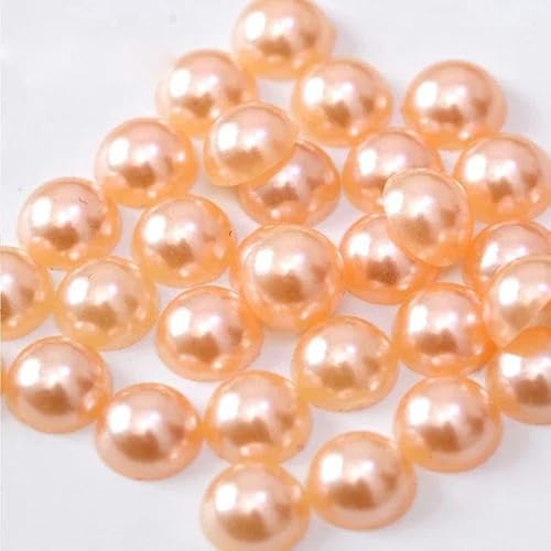 2–1,4 cm runde Acryl-Imitation, flache Rückseite, Perlen, DIY-Dekoration, Nagelkunst, Schmuckzubehör, orange, 10 mm, 100 Stück 2–1,4 cm runde Acryl-Imitation, flache Rückseite, Perlen, DIY-Dekoration, Nagelkunst, Schmuckzubehör, orange, 10 mm, 100 Stück von FAQIMORAX