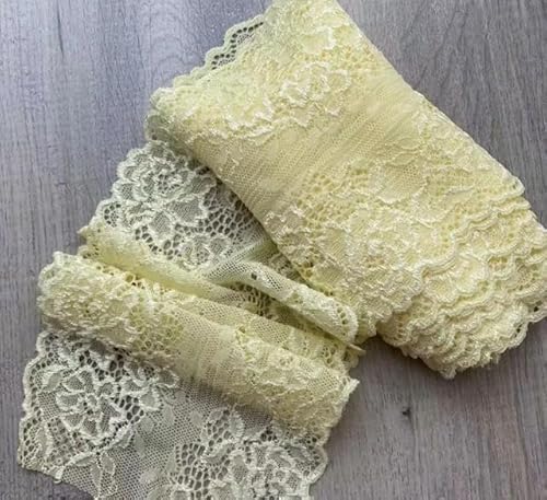 2 Meter bunte Kleidung elastische dehnbare Spitzenbesatz für Unterwäsche Kleid Spitzenbesatz 13cm-gelb 2 Meter bunte Kleidung elastische dehnbare Spitzenbesatz für Unterwäsche Kleid Spitzenbesatz 13cm-gelb von FAQIMORAX