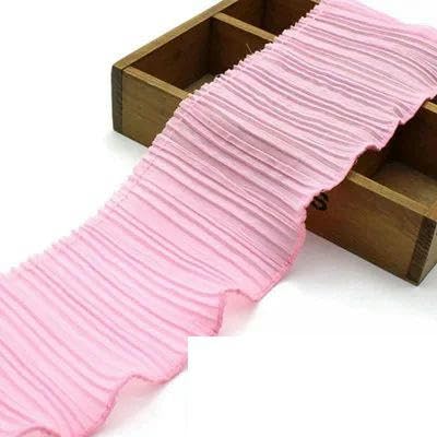 2 Yards, einlagig, doppellagig, Chiffon-Faltenspitze, 11 cm, 15 Farben zur Auswahl, einlagig, 2 Yards 2 Yards, einlagig, doppellagig, Chiffon-Faltenspitze, 11 cm, 15 Farben zur Auswahl, einlagig, 2 Yards von FAQIMORAX