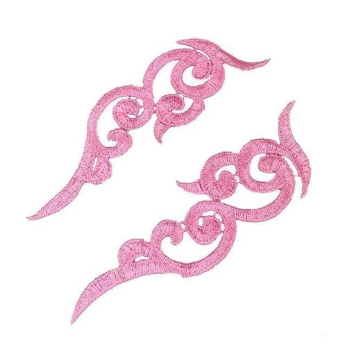 20 Blumen Patches bunte Wolken schwarz Applikation Zubehör-2-L von FAQIMORAX