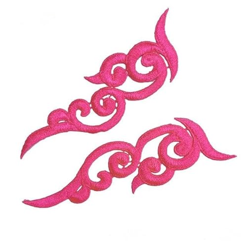 20 Blumen Patches bunte Wolken schwarz Applikation Zubehör-fluoreszierend-1-L von FAQIMORAX