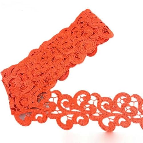 20 Yards Farbe benutzerdefinierte Stickerei Spitze Breite 8 cm Kleidung Rock Kragen dekorative Nähen-1 Yards Fluo Orange-20yards 20 Yards Farbe benutzerdefinierte Stickerei Spitze Breite 8 cm Kleidung Rock Kragen dekorative Nähen-1 Yards Fluo Orange-20yards von FAQIMORAX