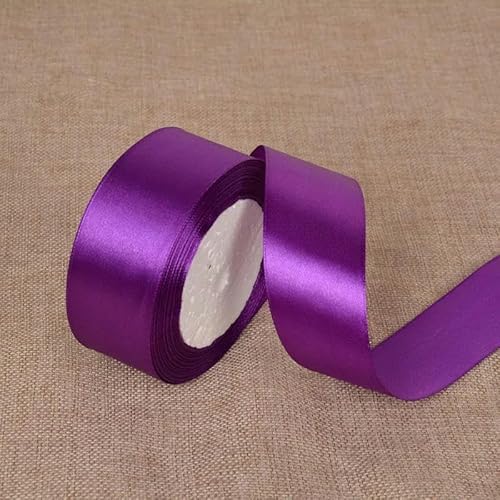22 Meter/Rolle, 40 mm, einseitiges Satinband für Dekoration, Geburtstag, Party, Geschenkband, 35 dunkel, 22 m Länge von FAQIMORAX