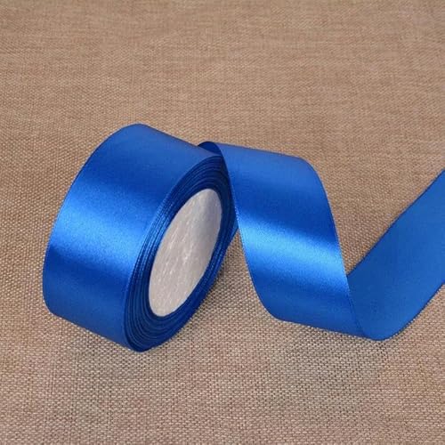 22 Meter/Rolle, 40 mm, einseitiges Satinband für Dekoration, Geburtstag, Party, Geschenkband, 40 mm, Königsblau, 22 m Länge 22 Meter/Rolle, 40 mm, einseitiges Satinband für Dekoration, Geburtstag, Party, Geschenkband, 40 mm, Königsblau, 22 m Länge von FAQIMORAX