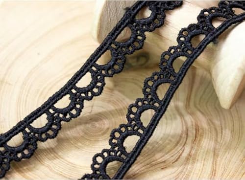 3 Yards schwarzes Stickerei-Spitzenband, Kleid, Kostümzubehör, DIY-Schwarz 3 Yards schwarzes Stickerei-Spitzenband, Kleid, Kostümzubehör, DIY-Schwarz von FAQIMORAX
