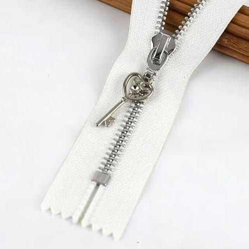 5/10 Stück 20 cm 5# Metallreißverschluss, geschlossen, DIY-Tasche, Geldbörse, Kleidungsstück, Nähen, Schneiderzubehör, schwarze Reißverschlüsse, 3-weiß, 5 Stück, 20 cm 5/10 Stück 20 cm 5# Metallreißverschluss, geschlossen, DIY-Tasche, Geldbörse, Kleidungsstück, Nähen, Schneiderzubehör, schwarze Reißverschlüsse, 3-weiß, 5 Stück, 20 cm von FAQIMORAX