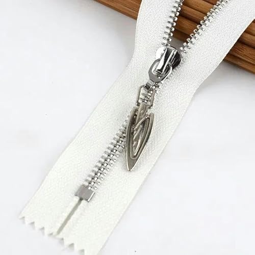 5/10 Stück 20 cm 5# Metallreißverschluss, geschlossen, DIY-Tasche, Geldbörse, Kleidungsstück, Nähen, Schneiderzubehör, schwarze Reißverschlüsse, 4-weiß, 10 Stück, 20 cm 5/10 Stück 20 cm 5# Metallreißverschluss, geschlossen, DIY-Tasche, Geldbörse, Kleidungsstück, Nähen, Schneiderzubehör, schwarze Reißverschlüsse, 4-weiß, 10 Stück, 20 cm von FAQIMORAX