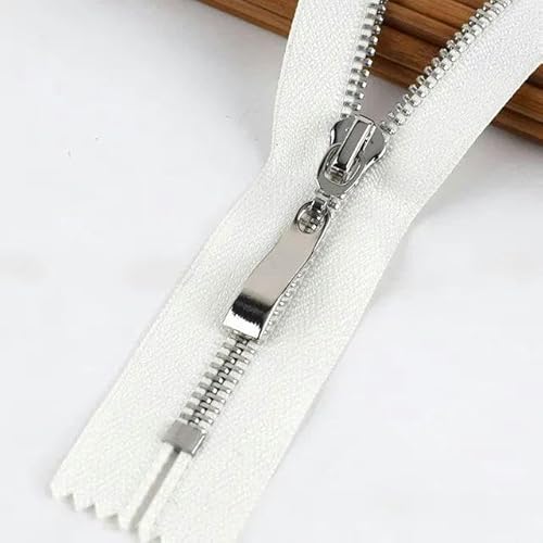 5/10 Stück 20 cm 5# Metallreißverschluss, geschlossen, DIY-Tasche, Geldbörse, Kleidungsstück, Nähen, Schneiderzubehör, schwarze Reißverschlüsse, 6-weiß, 5 Stück, 20 cm 5/10 Stück 20 cm 5# Metallreißverschluss, geschlossen, DIY-Tasche, Geldbörse, Kleidungsstück, Nähen, Schneiderzubehör, schwarze Reißverschlüsse, 6-weiß, 5 Stück, 20 cm von FAQIMORAX